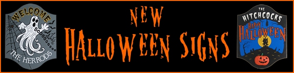 Personalized Halloween Signs