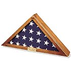 Engraved Military Flag Display Case