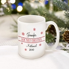 Our First Christmas Personalized Coffee Mugs - Style 1