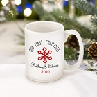 Our First Christmas Personalized Coffee Mugs - Style 5