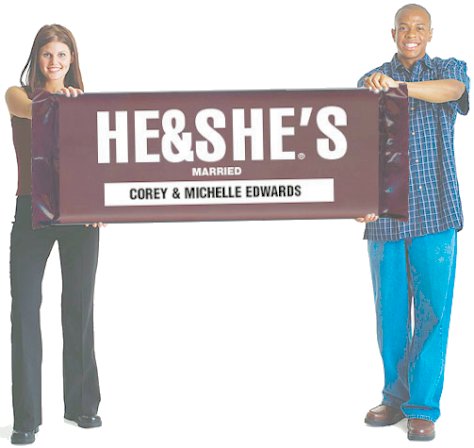 Hershey's Candy Wrapper Wedding Announcements