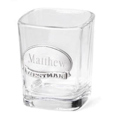 Personalized Pewter Medallion Shot Glass