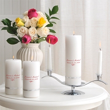 Deluxe Personalized Wedding Unity Candle Set