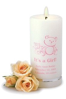 It's a Girl Personalized Candle