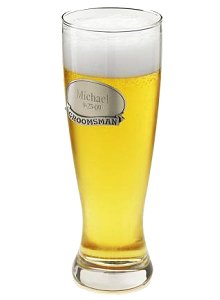 Grand Pilsner Glass with Pewter Medallion