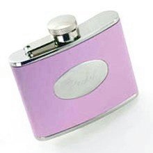 Ladies Only Engraved Pink Flasks