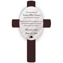 God's Love Personalized Memorial Cross
