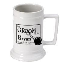 Groom to Be Personalized Beer Steins