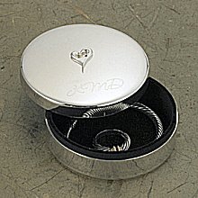 Personalized Silver Plated Jewelry Box with Raised Heart