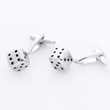 Dashing Dice Cufflinks with Engraved Case