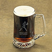Personalized Icon Sports Glass Beer Mugs