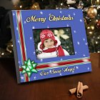 Blue Holiday Personalized Christmas Picture Frames