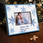Crystal Snowflake Personalized Christmas Picture Frames
