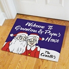 Santa & Mrs. Claus Personalized Christmas Doormats