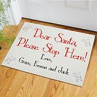 Please Stop Here Personalized Christmas Doormat