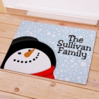 Snowman Personalized Welcome Christmas Doormats