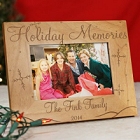 Holiday Memories Personalized Wood Picture Frames