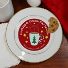 Cookies for Santa Personalized Ceramic Plate