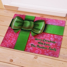 Personalized Christmas Gift Holiday Door Mats