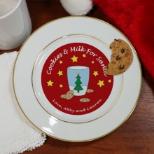 Cookies for Santa Personalized Ceramic Plates