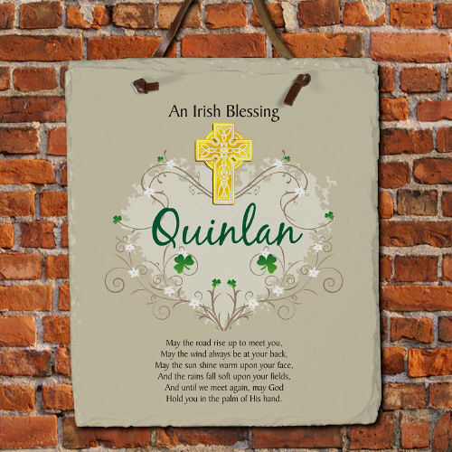 Personalized Irish Blessing Slate Plaques