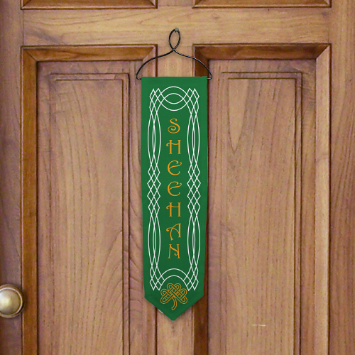 Personalized Celtic Irish Welcome Banners