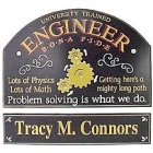 Bona Fide Engineer Sign with Personalized Nameboard