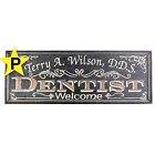 Large Dentist Personalized Wood Signs