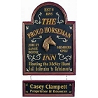 Personalized Proud Horseman Equestrian Wood Sign
