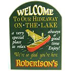 Hideaway on the Lake Personalized Wood Sign