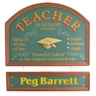 Teacher Personalized Wood Signs