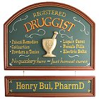 Druggist Personalized Wood Sign