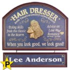 Hair Dresser Personalized Wood Sign