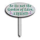 Not the Garden of Eden Wood Garden Signs