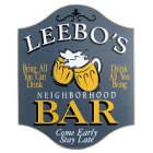 Neighborhood Bar Personalized Pub Sign