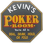 Personalized Octagonal Poker Room Sign