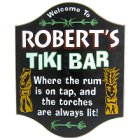 Personalized Tiki Bar Wood Pub Signs