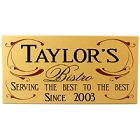 Wine Bistro Personalized Wood Sign
