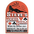 Personalized Strip Poker Room Sign
