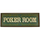 Poker Room Framed Wood Sign