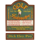 Personalized Golf Instructor Wood Sign