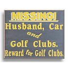 Reward for Clubs Wood Golf Sign