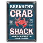 Crab Shack Personalized Fishing Pub Signs