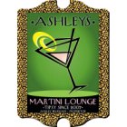 Vintage Personalized Cosmo Chic Martini Lounge Sign