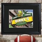 Personalized NFL Football Pub Print with Wood Frame