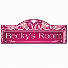 Personalized Glitz and Glamour Girl's Room Sign