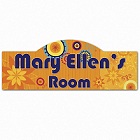 Personalized Sunny Days Girl's Room Sign