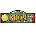 Personalized Tennis Anyone Kid's Room Sign