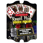 Vintage Personalized Marquee Poker Parlor Nighttime Sign