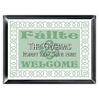 Personalized Irish Linen Family Signs
